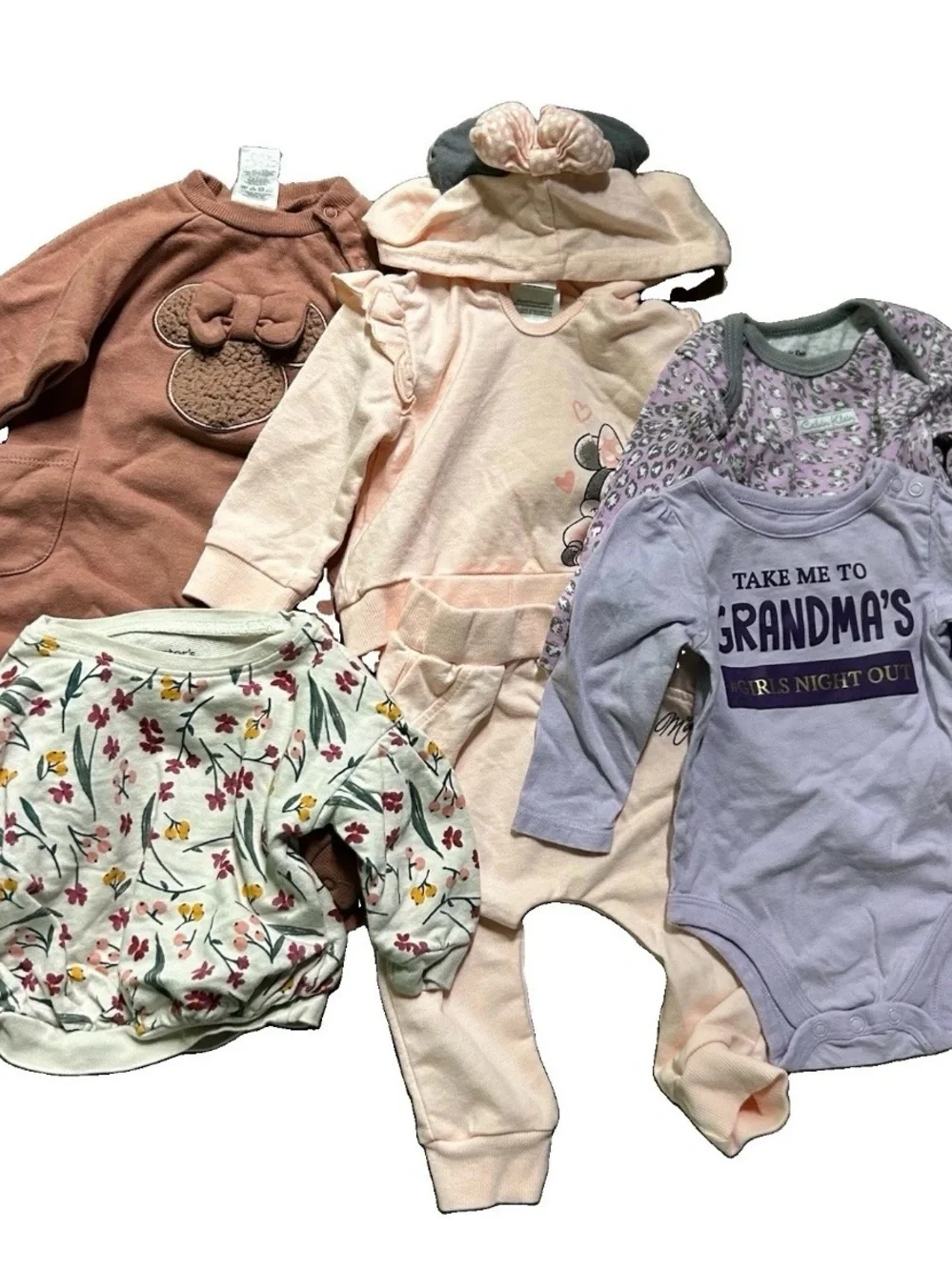 Baby Girl Clothing Minnie Mouse Sweatshirt Long Sleeves Winter Size 3-6 Months